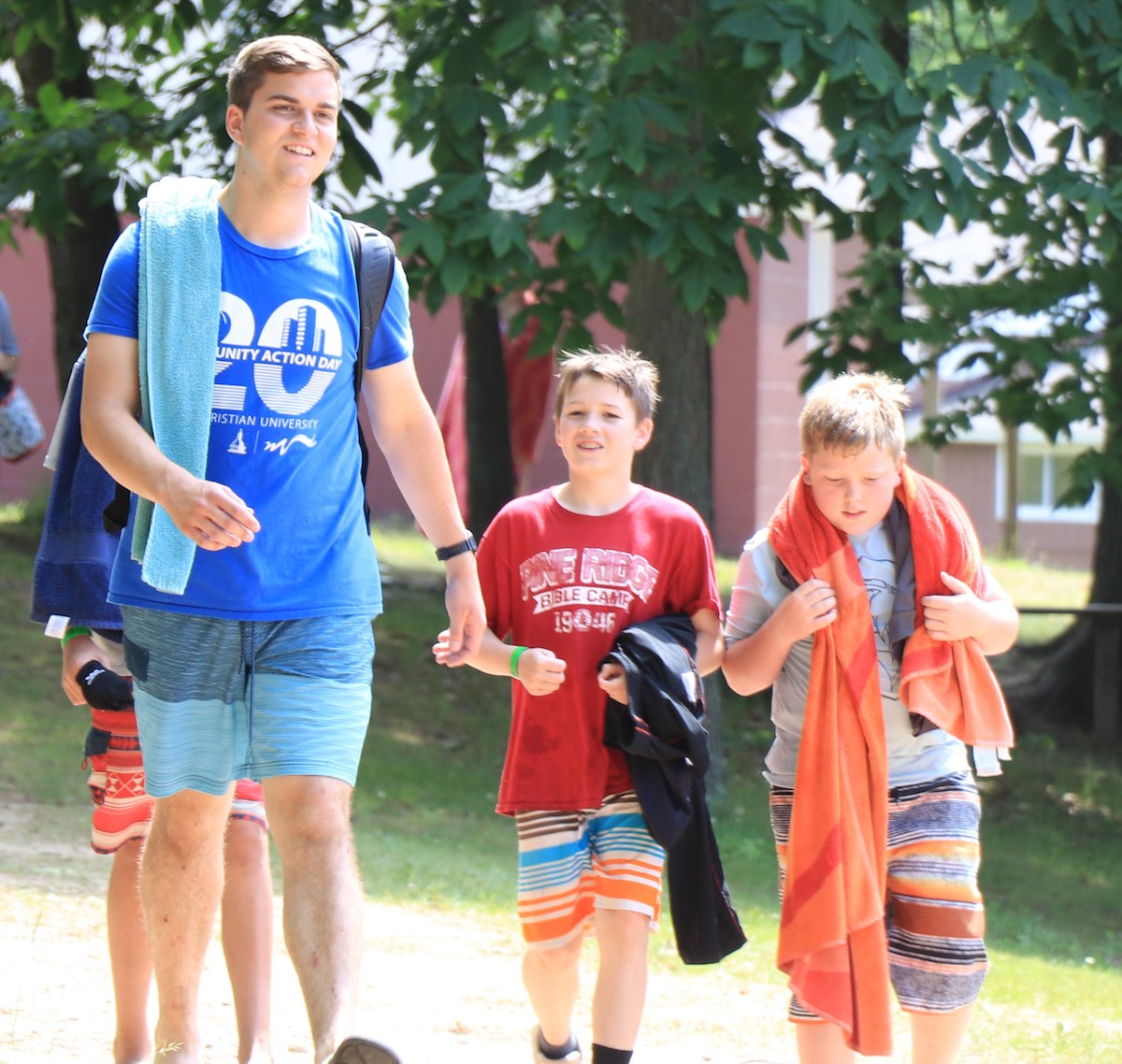 Camp Counselor with Campers