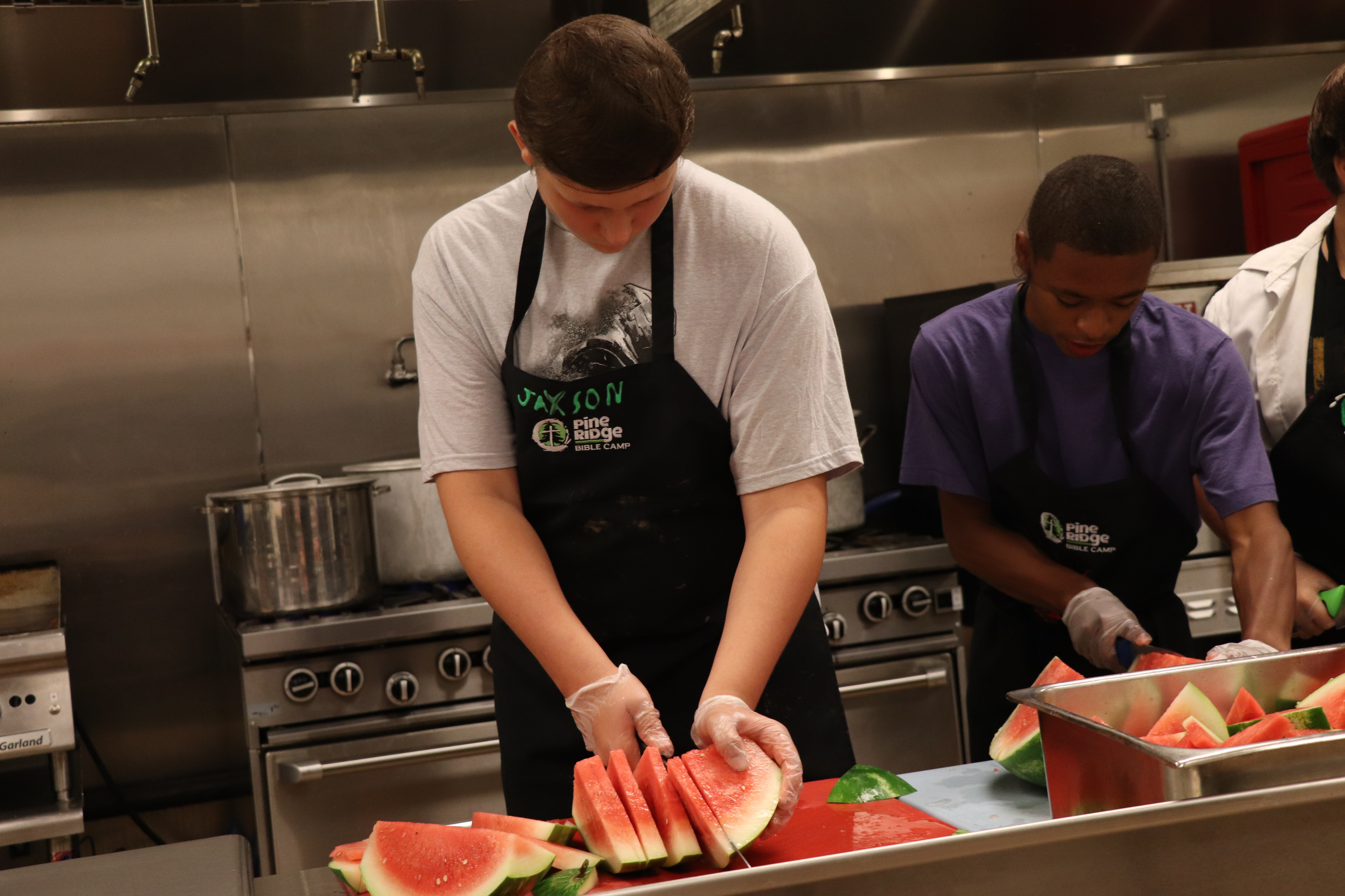 Cook Chopping Food